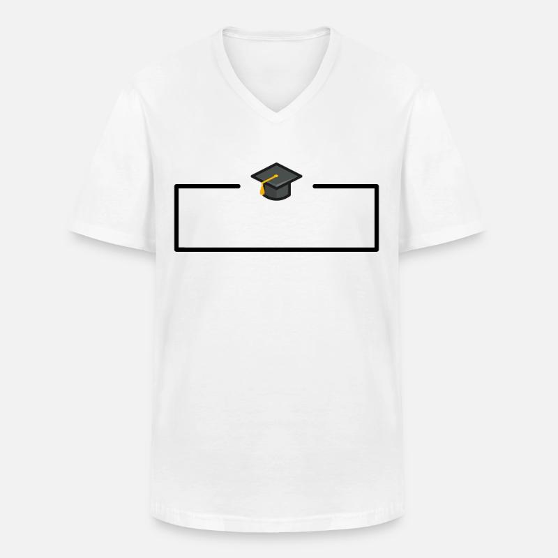 Apprenticeship Study Framework - Men's V-Neck T-Shirt - white