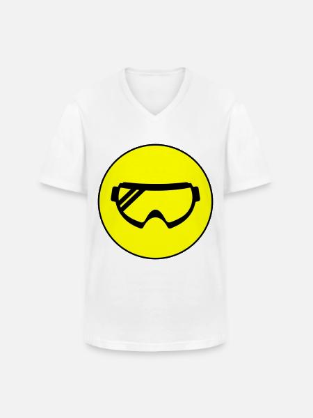 Ski goggles icon - Men's V-Neck T-Shirt - white
