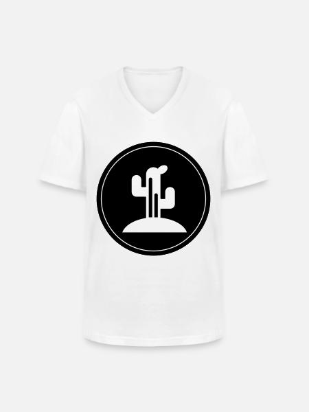 Cactus plant - Men's V-Neck T-Shirt - white