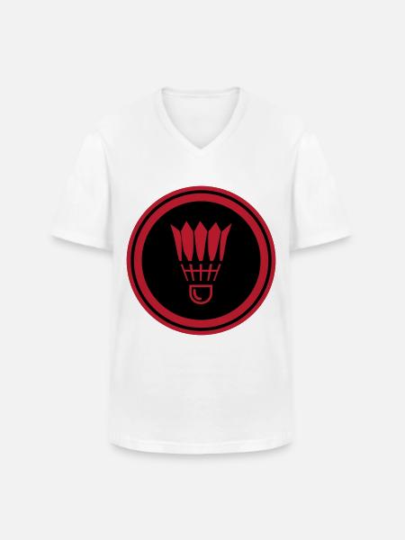 Badminton Symbol - Men's V-Neck T-Shirt - white