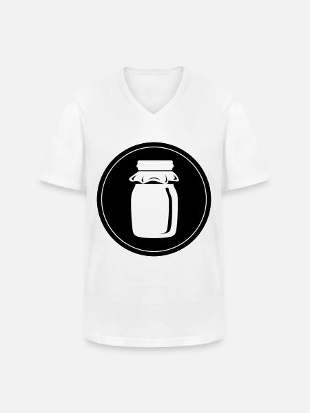 Honey symbol beekeeper - Men's V-Neck T-Shirt - white