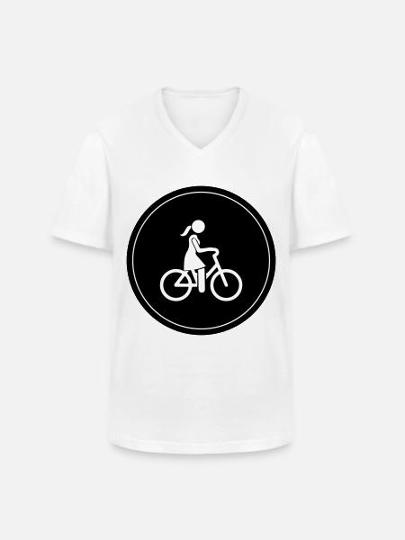 Cycling Bike Icon - Men's V-Neck T-Shirt - white