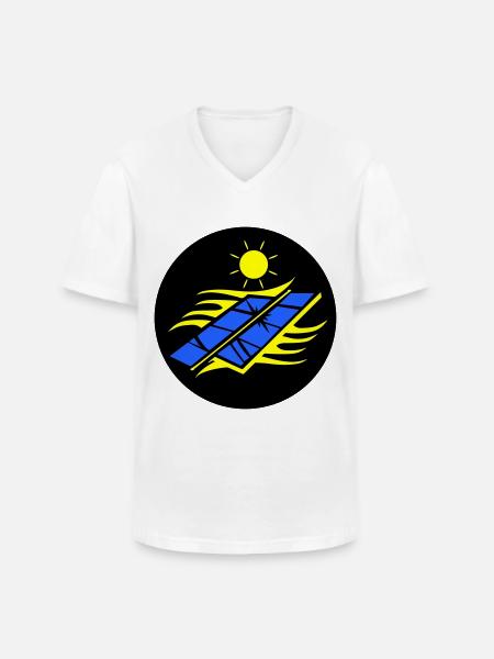 Photovoltaik Solar Energie - Männer-T-Shirt mit V-Ausschnitt - Weiß