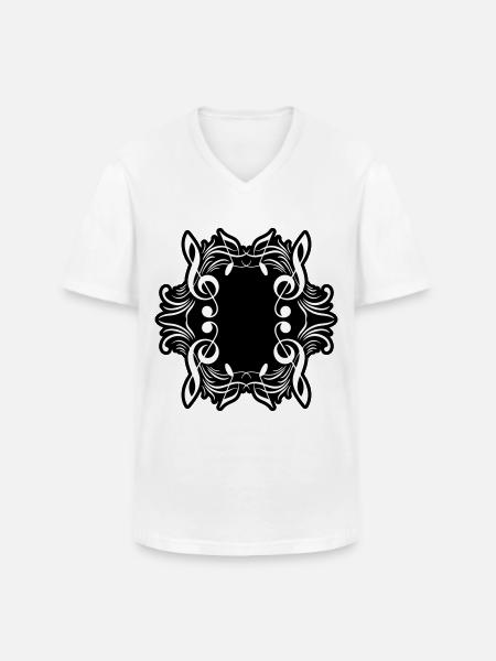 Music notes symbol music - Men's V-Neck T-Shirt - white
