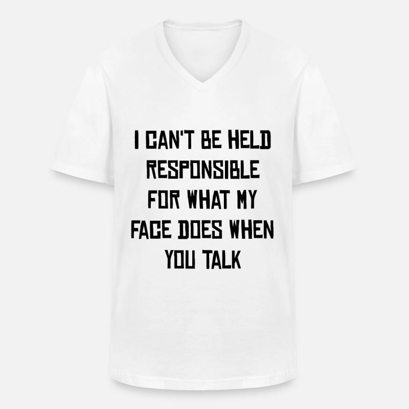 Sarkastischer Spruch - Männer-T-Shirt mit V-Ausschnitt - Weiß