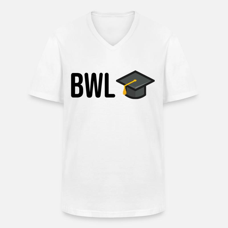 Betriebswirtschaftslehre Studium BWL - Männer-T-Shirt mit V-Ausschnitt - Weiß