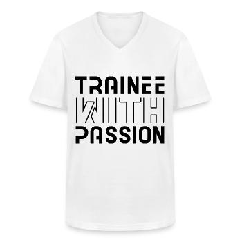 Auszubildender Lehre Lehrling Ausbildung Azubi - Männer-T-Shirt mit V-Ausschnitt - Weiß - Vorne - AI Model Male 185 light (185cm)