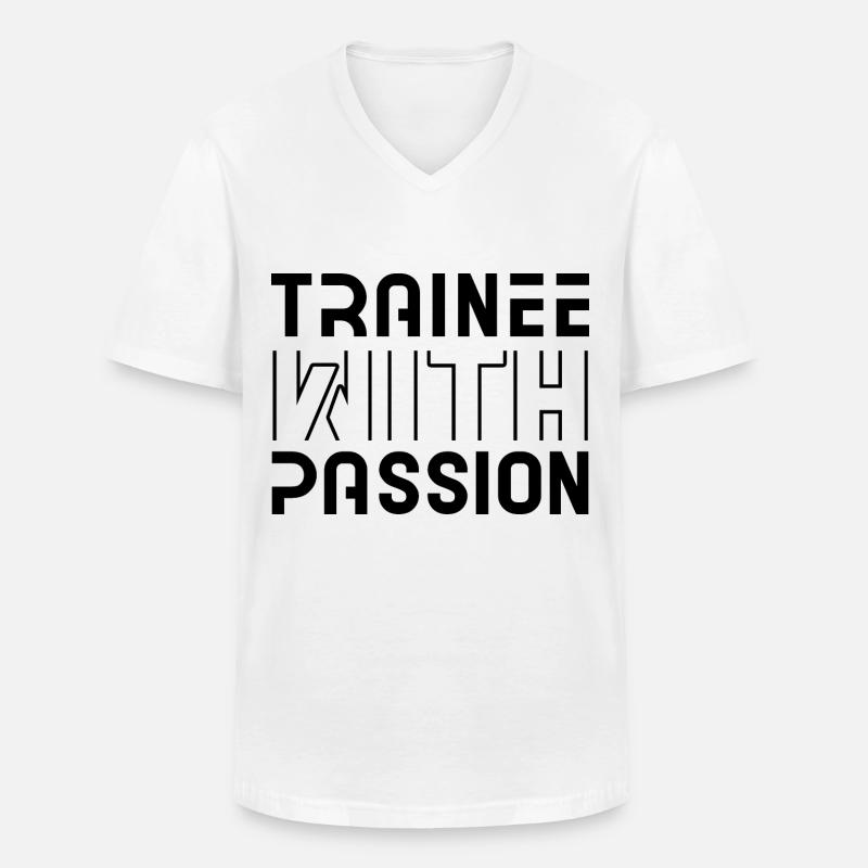 Trainee Apprenticeship Apprentice Apprenticeship Trainee - Men's V-Neck T-Shirt - white