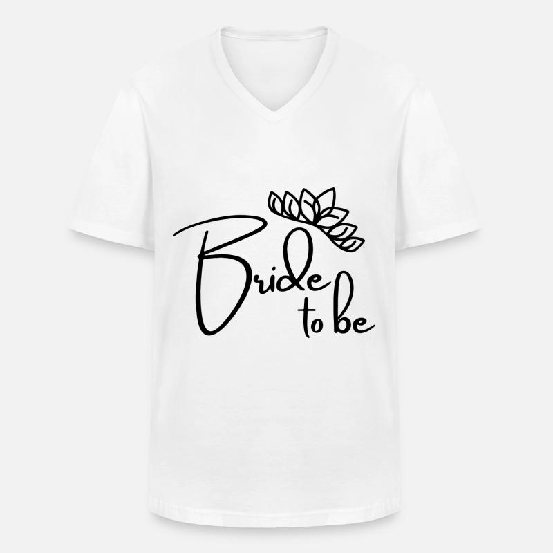 Bride to be -Junggesellenabschied - Männer-T-Shirt mit V-Ausschnitt - Weiß