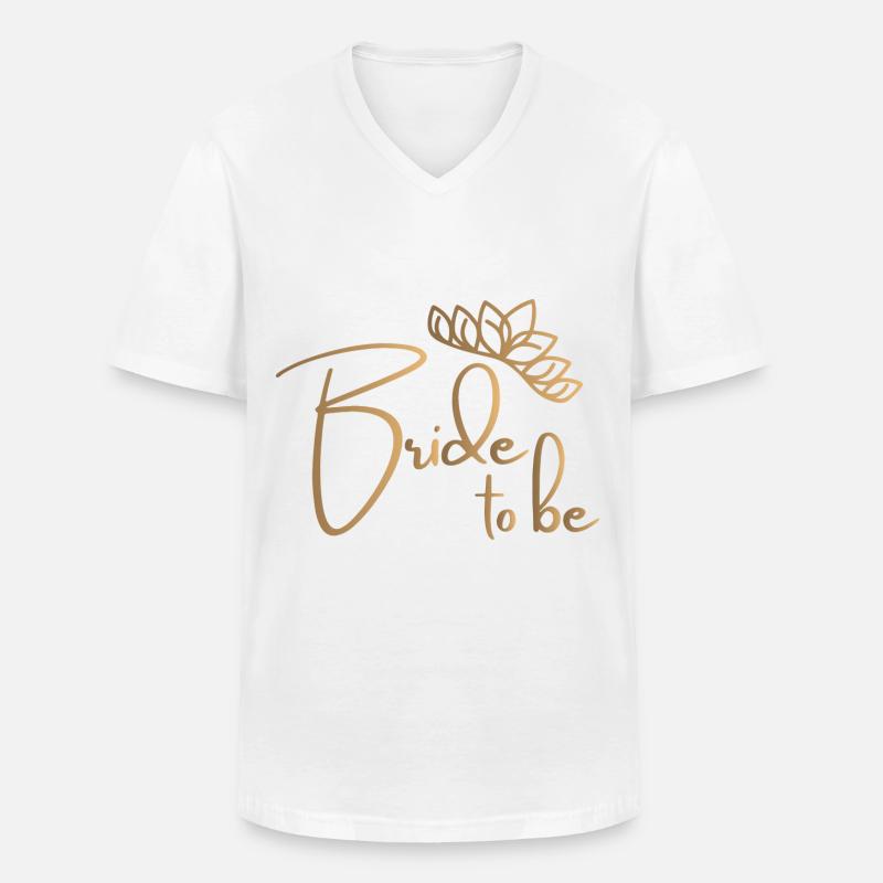 Bride to be -Junggesellenabschied - Männer-T-Shirt mit V-Ausschnitt - Weiß