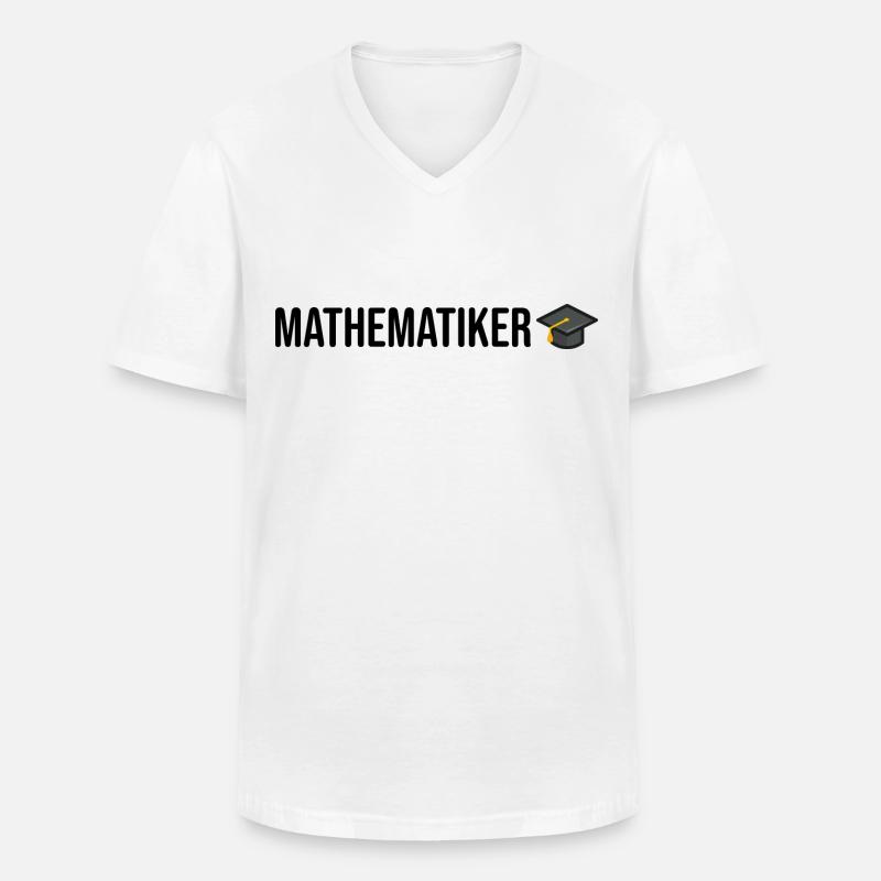 Mathematiker Studium Geschenkidee - Männer-T-Shirt mit V-Ausschnitt - Weiß