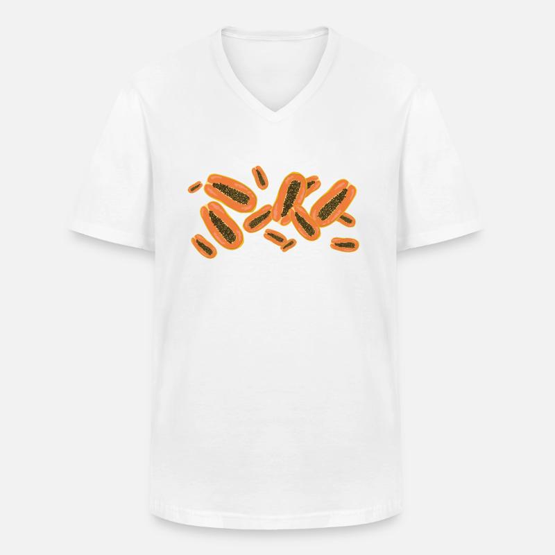 Der Duft der Papayas - Männer-T-Shirt mit V-Ausschnitt - Weiß
