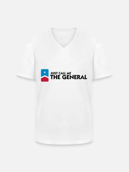 Just call me the General - Men's V-Neck T-Shirt - white