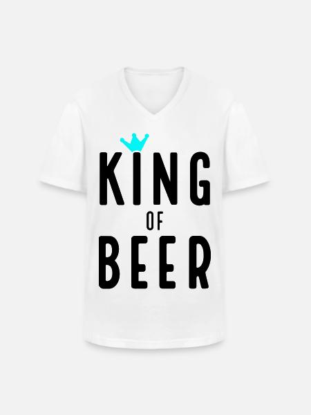 Abstrakte Kunst Inspirierte Farbexplosion - Männer-T-Shirt mit V-Ausschnitt - Weiß