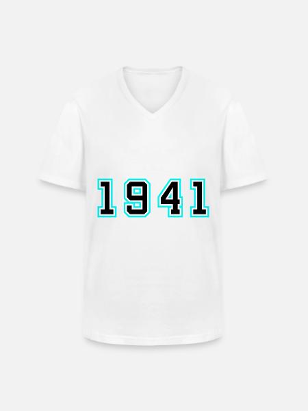 1941 Year Birthday - Men's V-Neck T-Shirt - white