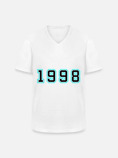 1998 Year Birthday - Men's V-Neck T-Shirt - white