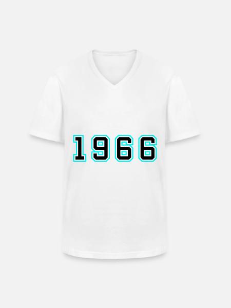 1966 Year Birthday - Men's V-Neck T-Shirt - white