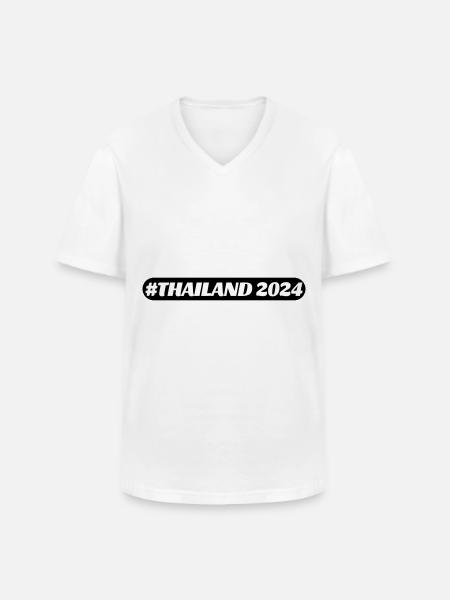 Thailand 2024 - Men's V-Neck T-Shirt - white