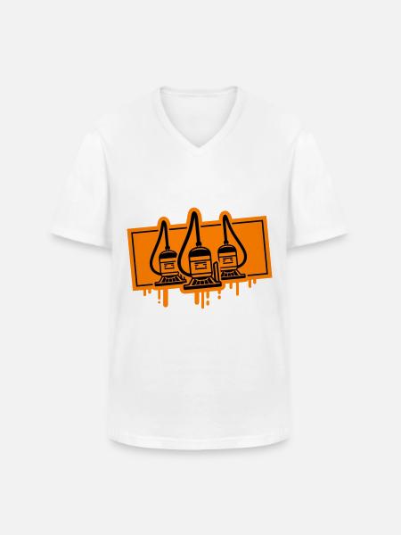 Staubsauger Icon - Männer-T-Shirt mit V-Ausschnitt - Weiß