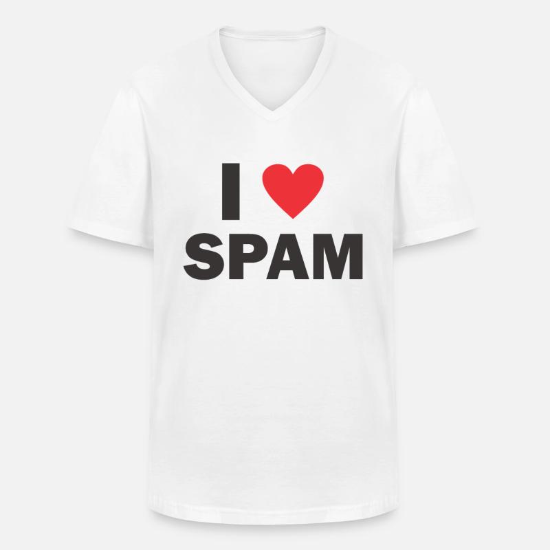 Spam Mail Email Birthday Gift - Men's V-Neck T-Shirt - white