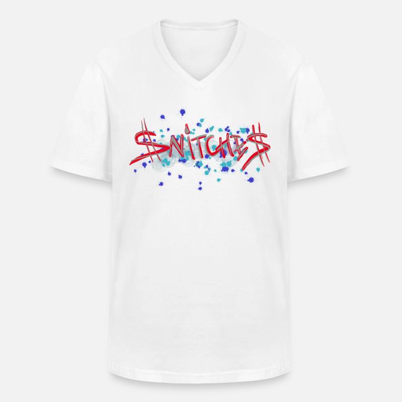 C43C93FB 1D1C 430D BEE5 A275C397997C - Männer-T-Shirt mit V-Ausschnitt - Weiß