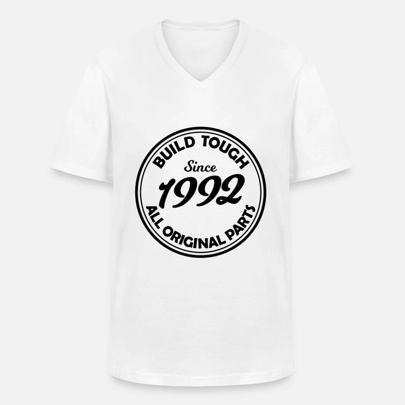 Geboren in 1992 - Männer-T-Shirt mit V-Ausschnitt - Weiß