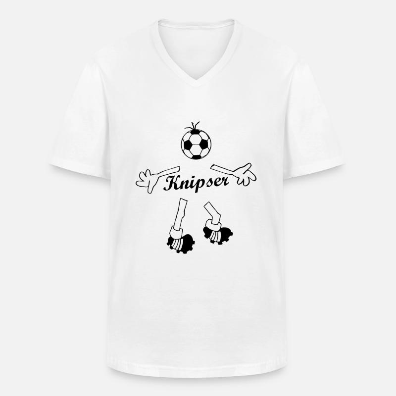 Der Knipser - Männer-T-Shirt mit V-Ausschnitt - Weiß