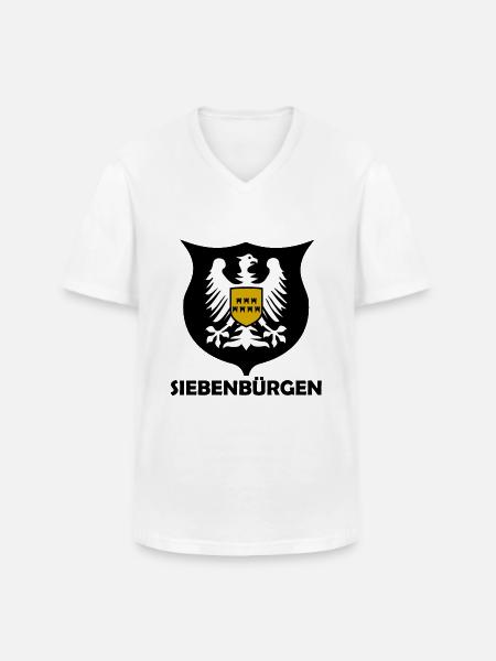 Siebenbürgen Adler - Männer-T-Shirt mit V-Ausschnitt - Weiß