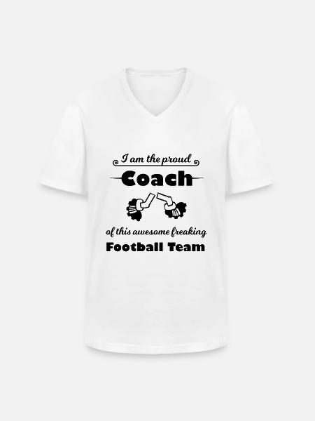 Der beste Trainer - Männer-T-Shirt mit V-Ausschnitt - Weiß