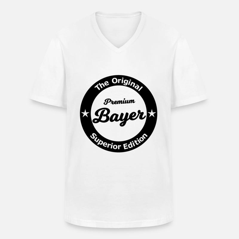 Der coole Bayer - Männer-T-Shirt mit V-Ausschnitt - Weiß