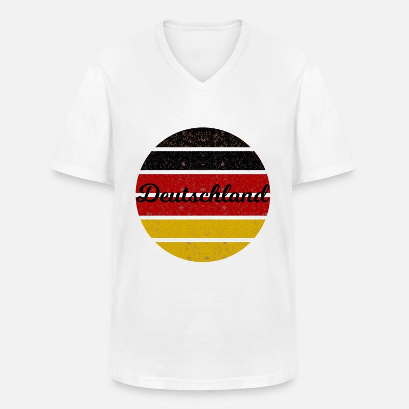 Die Deutschen - Männer-T-Shirt mit V-Ausschnitt - Weiß