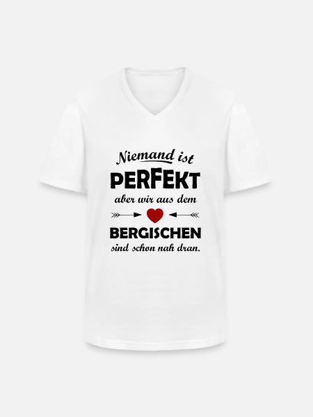 Heimat Bergisches Land - Männer-T-Shirt mit V-Ausschnitt - Weiß