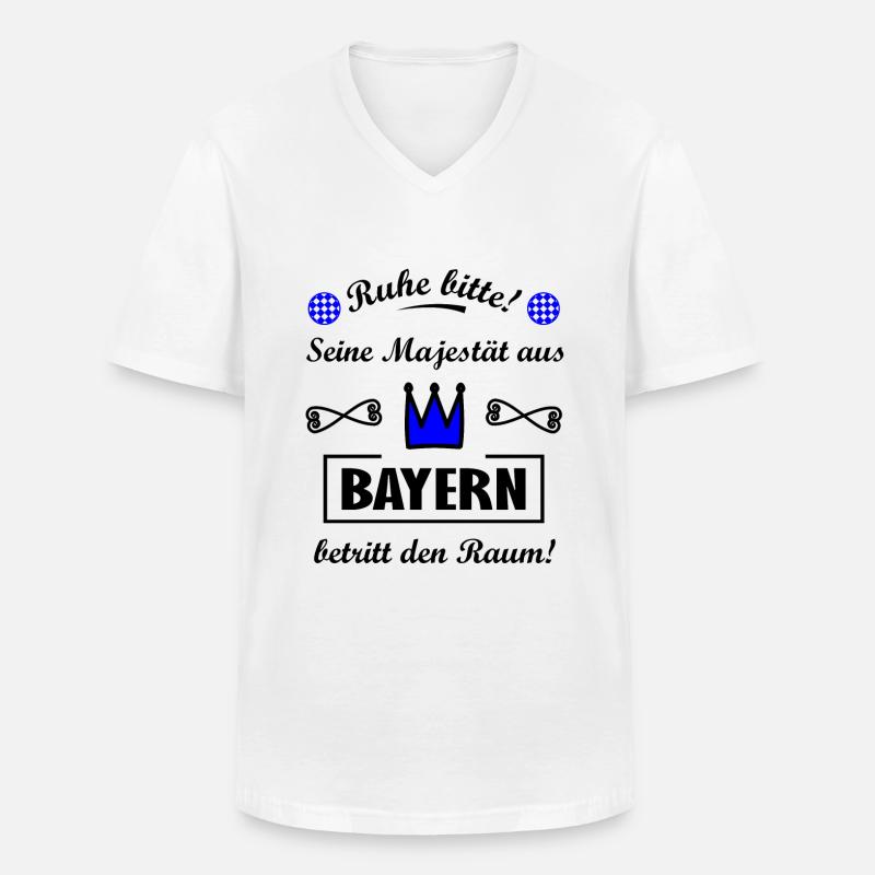 Die Süddeutschen - Männer-T-Shirt mit V-Ausschnitt - Weiß