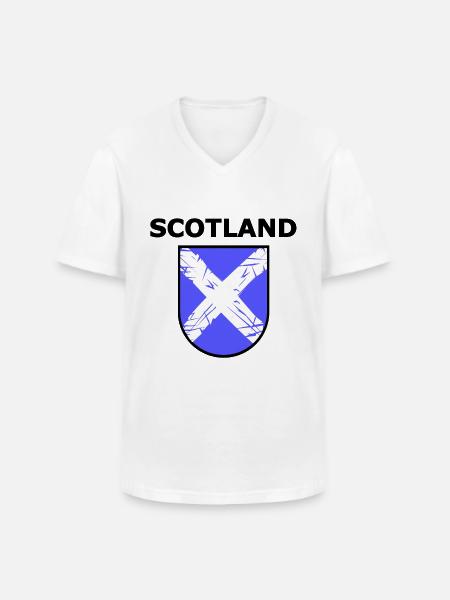 Beautiful Scotland - Men's V-Neck T-Shirt - white