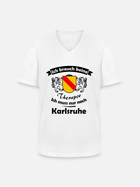 Therapy in Karlsruhe - Men's V-Neck T-Shirt - white