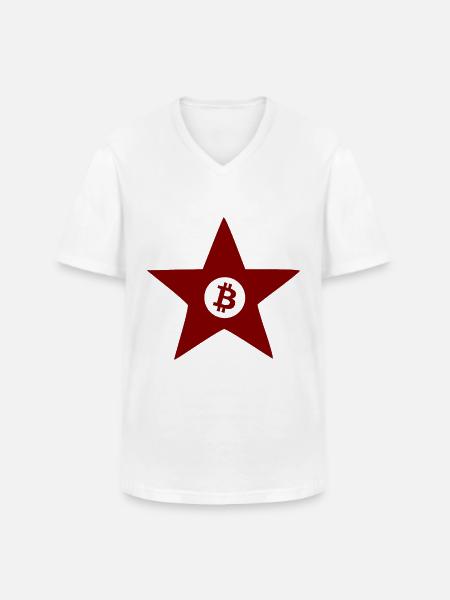 The Bitcoin Crypto Revolution - Men's V-Neck T-Shirt - white