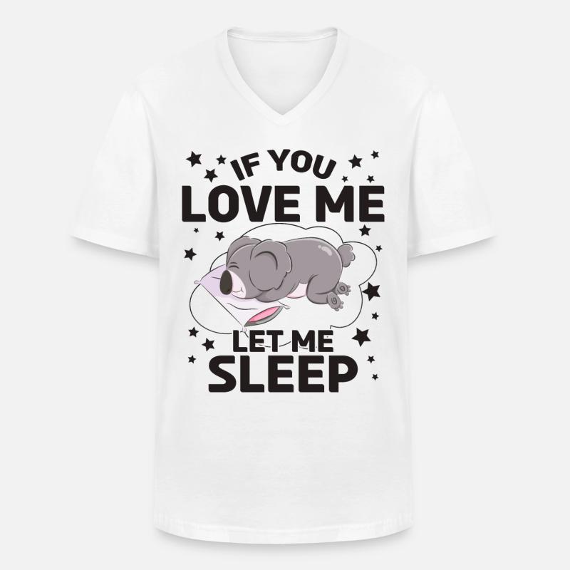 Koala Koalabär Koalas - Männer-T-Shirt mit V-Ausschnitt - Weiß