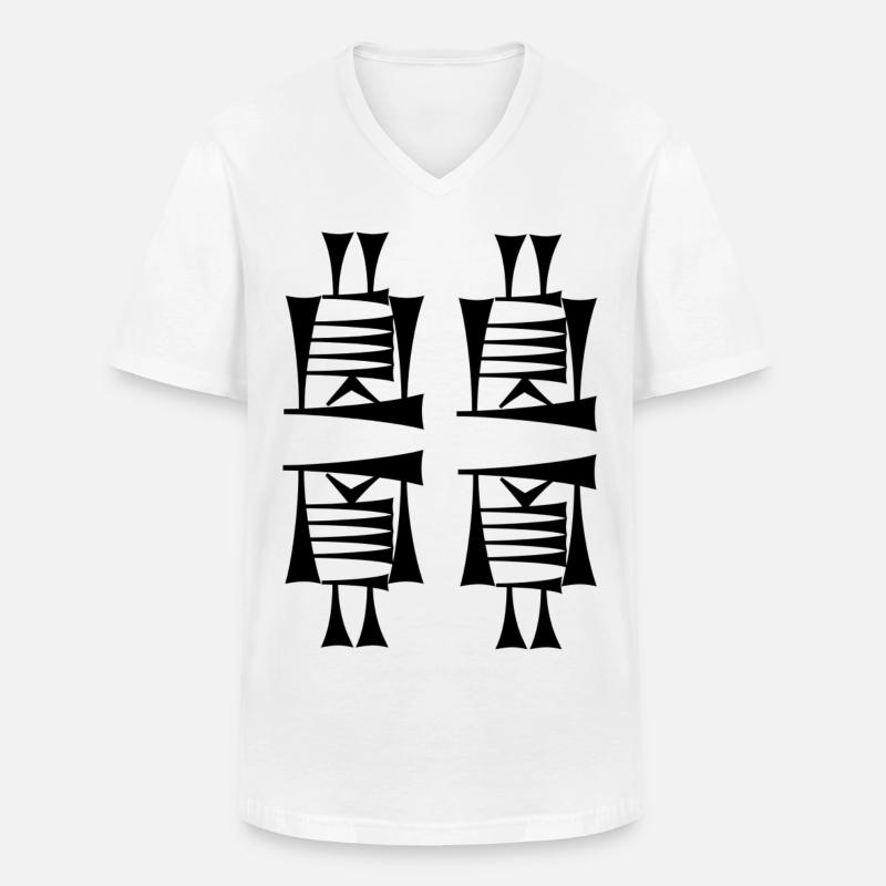 Für immer einzigartig - Männer-T-Shirt mit V-Ausschnitt - Weiß