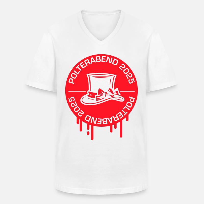 Polterabend 2025 Polterhochzeit - Männer-T-Shirt mit V-Ausschnitt - Weiß