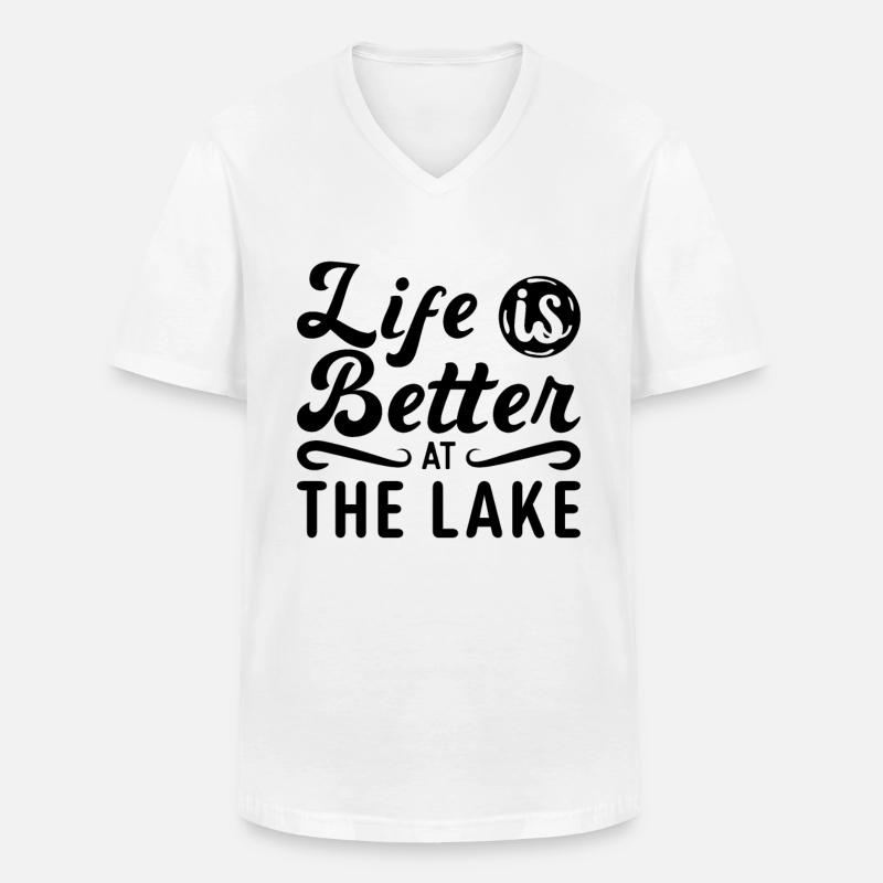 Wakeboarding Wakeboarder Wakeboard Geschenkidee - Männer-T-Shirt mit V-Ausschnitt - Weiß