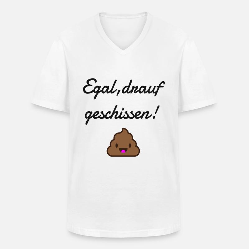 Spaß Spruch - Männer-T-Shirt mit V-Ausschnitt - Weiß