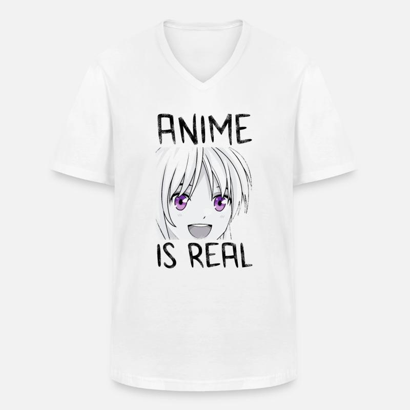 Anime Geschenk - Männer-T-Shirt mit V-Ausschnitt - Weiß