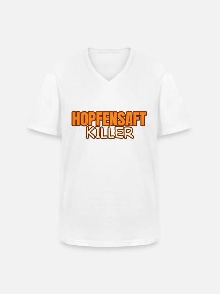 Biertrinker Lustiger Spruch - Männer-T-Shirt mit V-Ausschnitt - Weiß