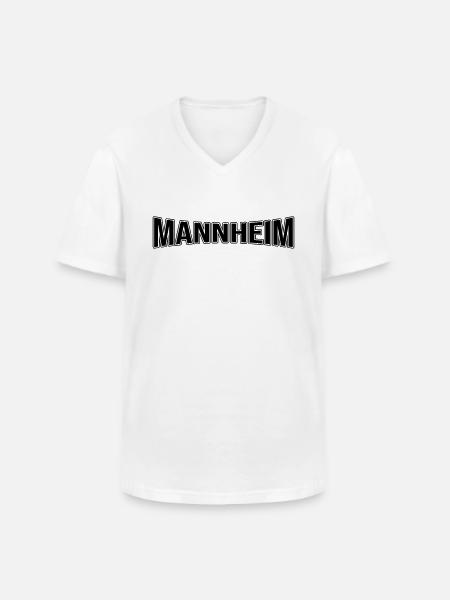 Mannheim - Men's V-Neck T-Shirt - white