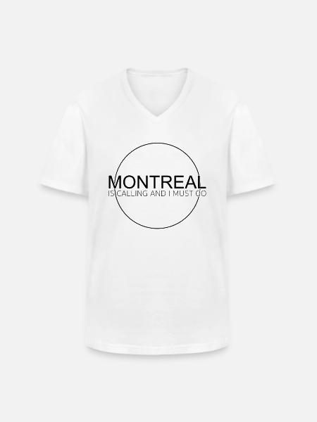 Montreal Saying - Men's V-Neck T-Shirt - white