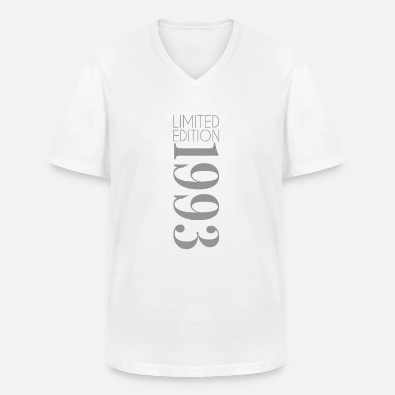 Limited Edition 1993 - Männer-T-Shirt mit V-Ausschnitt - Weiß