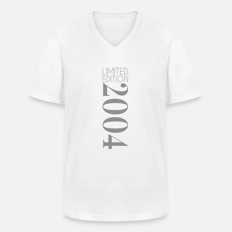 Limited Edition 2004 - Männer-T-Shirt mit V-Ausschnitt - Weiß