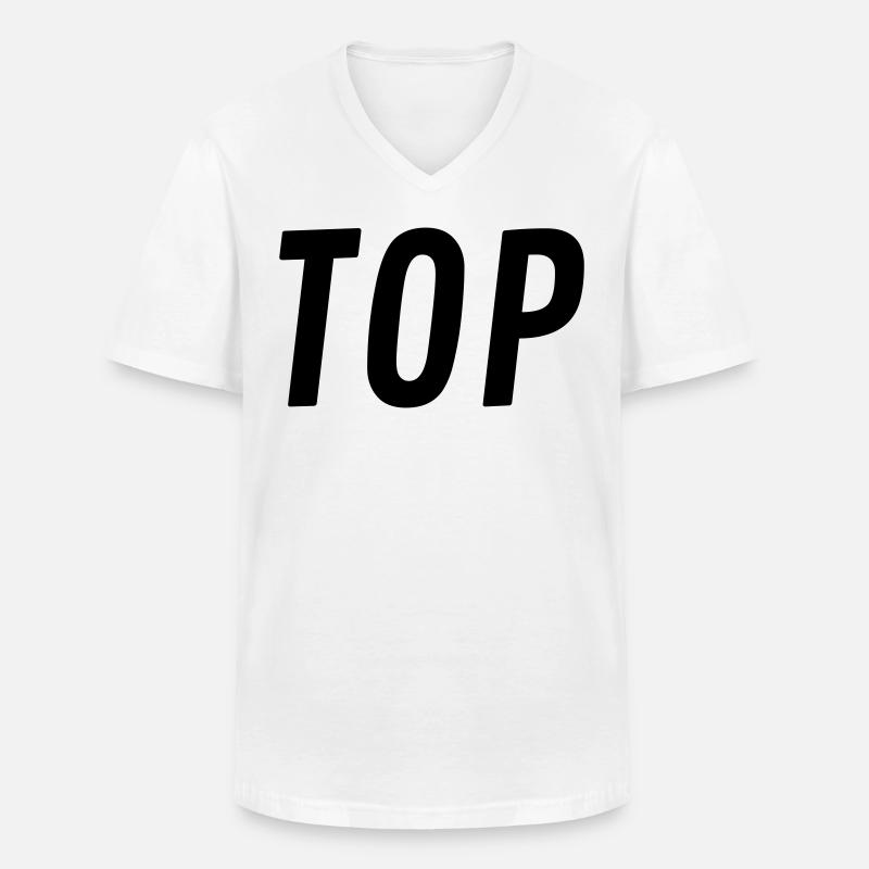 TOP Geschenk - Männer-T-Shirt mit V-Ausschnitt - Weiß