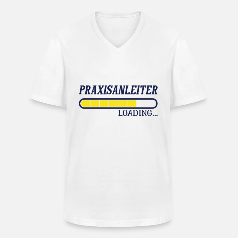 Werdender Praxisanleiter - Männer-T-Shirt mit V-Ausschnitt - Weiß