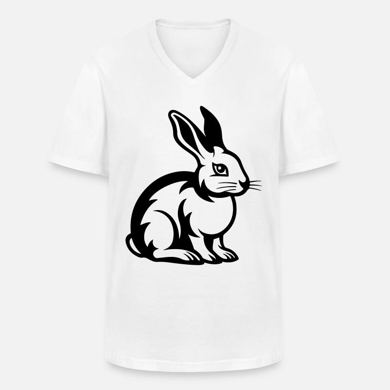 Easter Symbol Bunny - Men's V-Neck T-Shirt - white